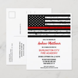 Graduação de Bombeiros Fino da Lei da Linha Vermel