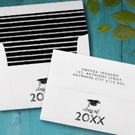 Graduação de Endereço de Retorno de Faixa Branca P