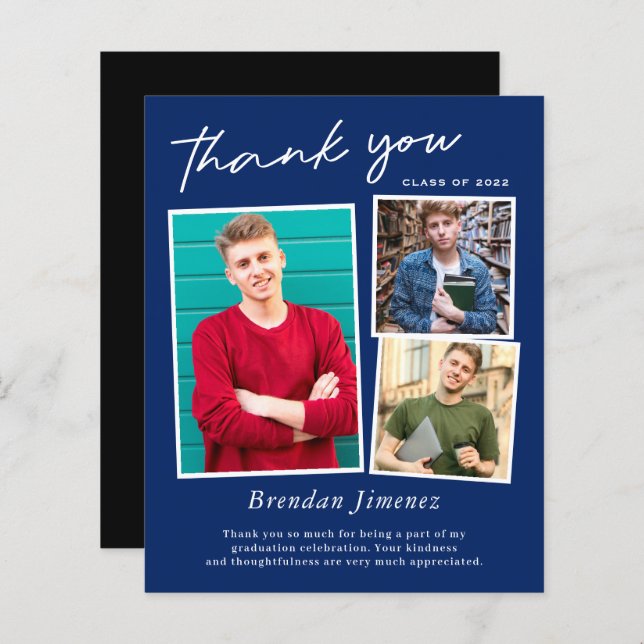 Graduação de Foto do Marinho White Script 3 - Obri (Frente/Verso)