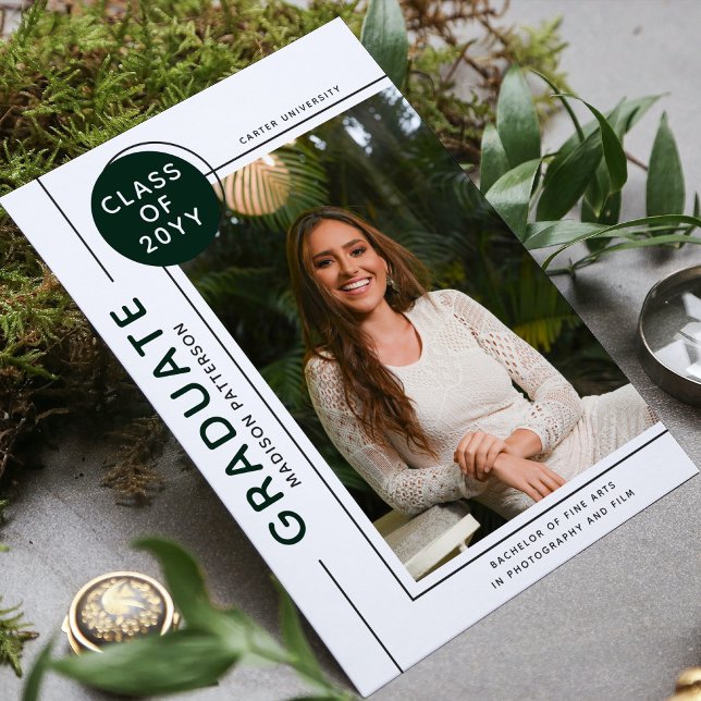 Graduação de Fotografias - Branco Verde Moderno (Criador carregado)