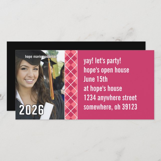 Graduação de Fotos em Imagens do Mais velho Argyle (Frente/Verso)