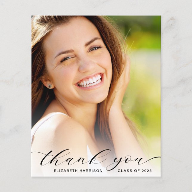 Graduação de Orçamento Obrigado Script Foto (Frente)