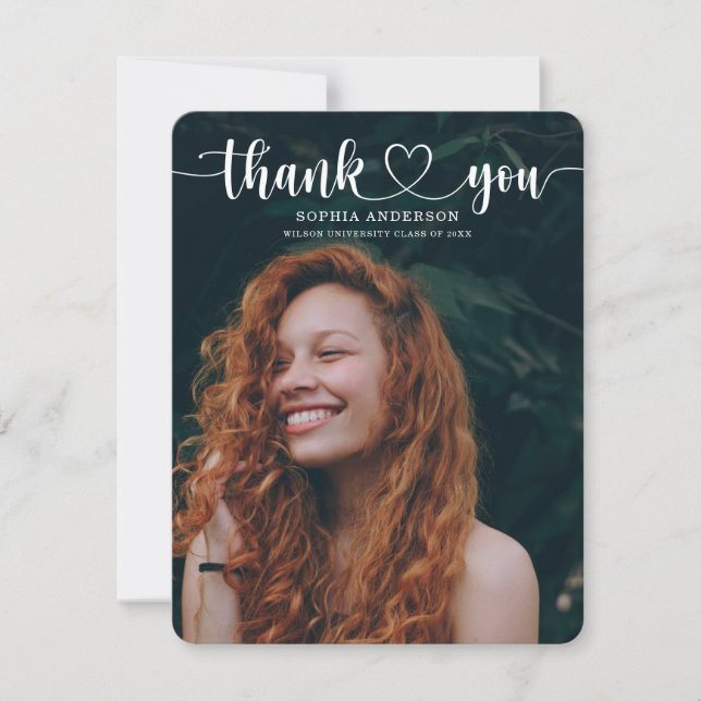 Graduação de Roteiro Obrigado Cartões (Frente)