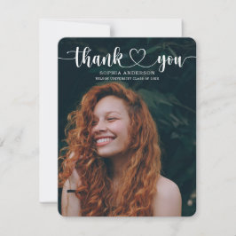 Graduação de Roteiro Obrigado Cartões