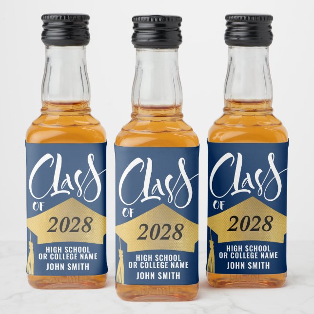 Graduação de Script do Na moda de Formando Dourado (Garrafas)