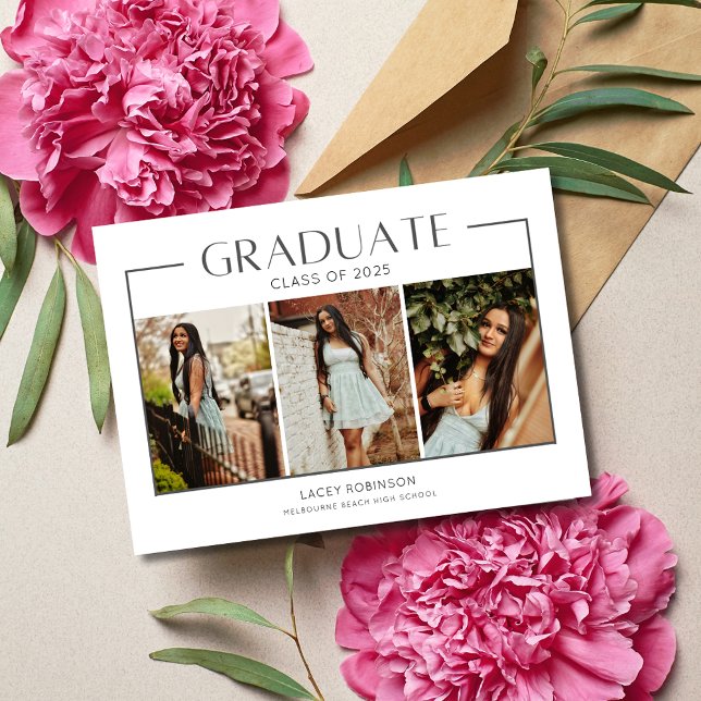 Graduação de Segundo grau de Foto Simple Girl 3 (Simple Girl 3 Photo High School Graduation)