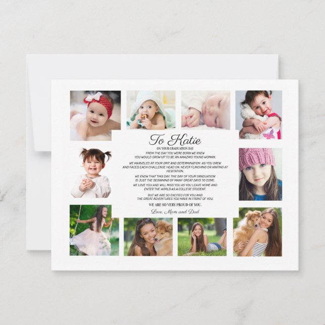 Graduação Dia 10 Foto Para Filha   (Frente)