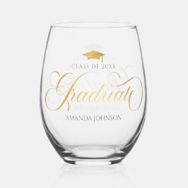 Graduação do Nome do Formando de Script Dourado