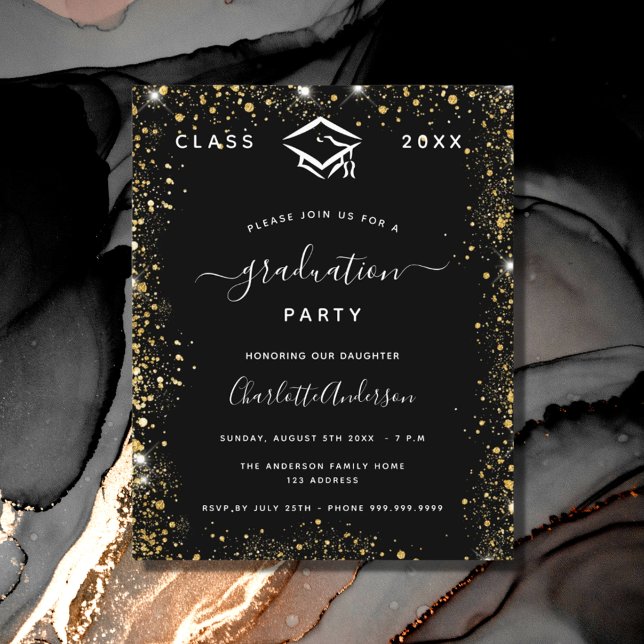 Graduação do orçamento do ouro negro, brilho 2023 (Criador carregado)