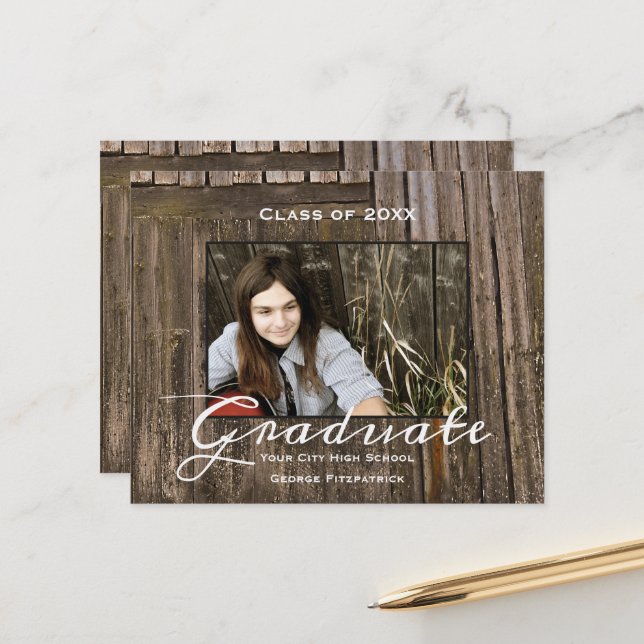 Graduação do Segundo grau de Madeira Rústica do Or (Frente/Verso In Situ)