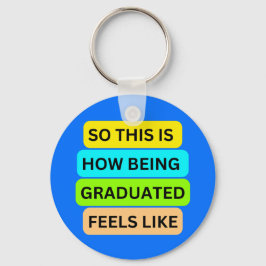 Graduação em azul claro chaveiro SO_NOT_IS_H