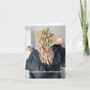 Graduação Engraçada Do Cartão De Saudação Dobrado 