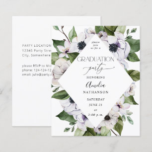 Graduação Floral Branco da Anêmona Orçamental