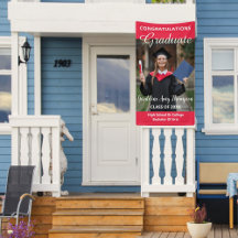 Graduação Foto e faixa de ano de classe Elegante