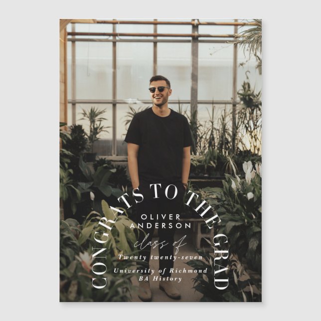 Graduação geométrica moderna de tipografia fotográ (Frente)