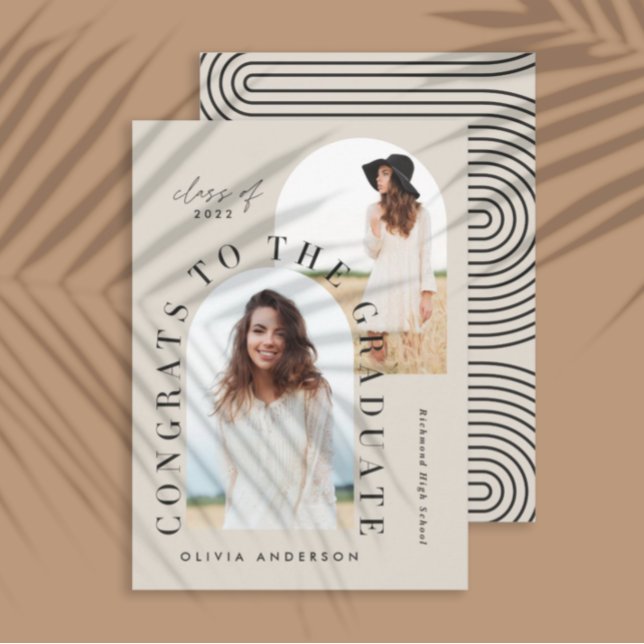 Graduação geométrica multiarco fotográfico moderna (Criador carregado)