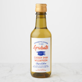 Graduação Gradua Mini Laranja e Azul Modernos