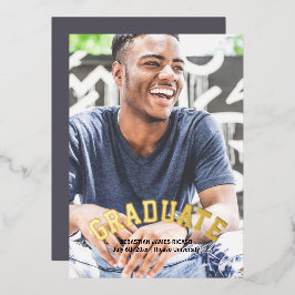 Graduação Masculina Moderna Personalizada