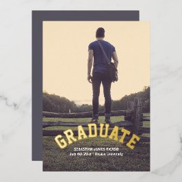 Graduação Masculina Moderna Personalizada