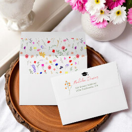 Graduação moderna de flores silvestres de chic boh