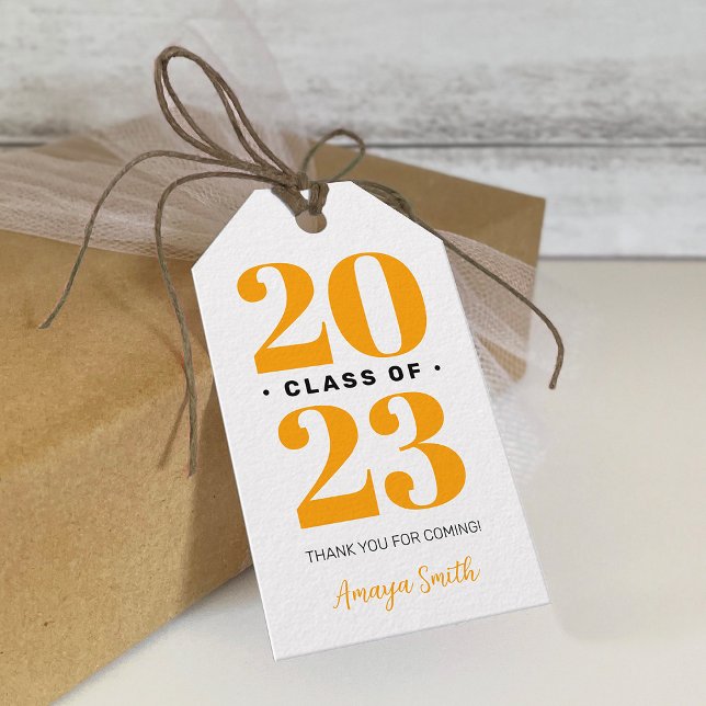 Graduação Moderna Simples Obrigado Etiqueta De Pre (Criador carregado)