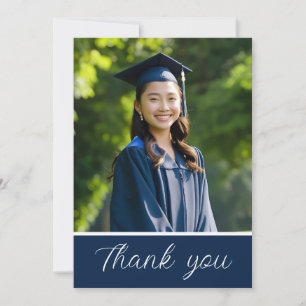 Graduação Obrigado - Cartão com fotos personalizad
