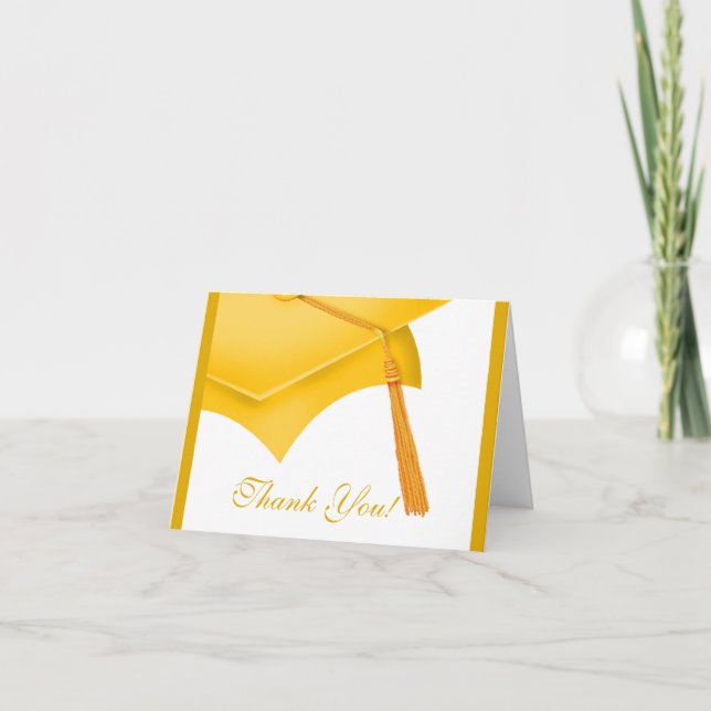 Graduação Obrigado Nota Cartão Formando Dourado Br (Frente)