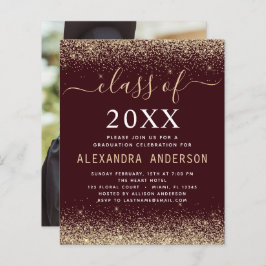 Graduação Orçamental Foto Borgonha Dourada Classe 