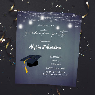 Graduação Orçamentária Hat Chalkboard Party Bl