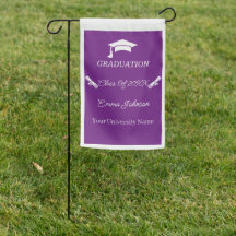 Graduação Personalizável Púrpura E Branca