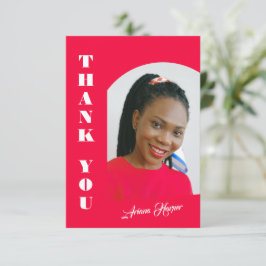 Graduação Rosa-Rosa Moderna de Script Chic de Tend