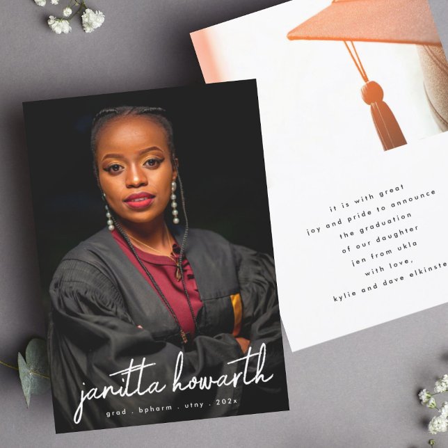 Graduação Universitária de Modelo de Foto de Nomes (Criador carregado)