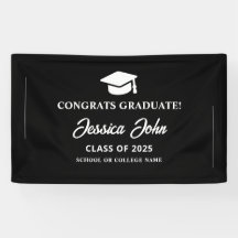 Graduado negro Parabéns pela sua formatura