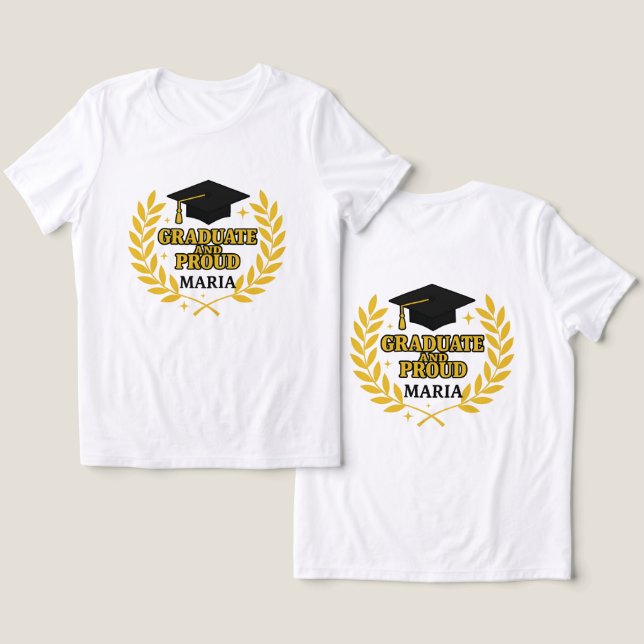 Graduate and Proud Maria (Design Frente e Verso)