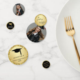 Graduate Photo Glitter Gold Novelty Graduation 