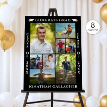 Graduation 8 Photo Collage Congrats Grad