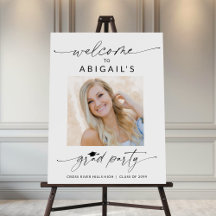 Graduation Party Photo Welcome Sign