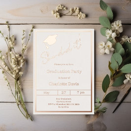 Graduation party rose gold luxury She did it