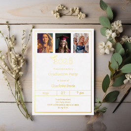 Graduation party white gold photo luxury