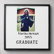 Graduation photo name year class university simple