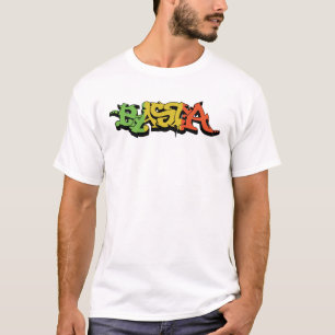 Graf Rasta Camisa com cores da reggae