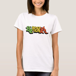 Graf Rasta Camisa com cores da reggae