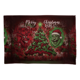 Graffiti Christmas Pillowcase Standard Size