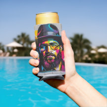 Graffiti de arte pop de um homem judeu
