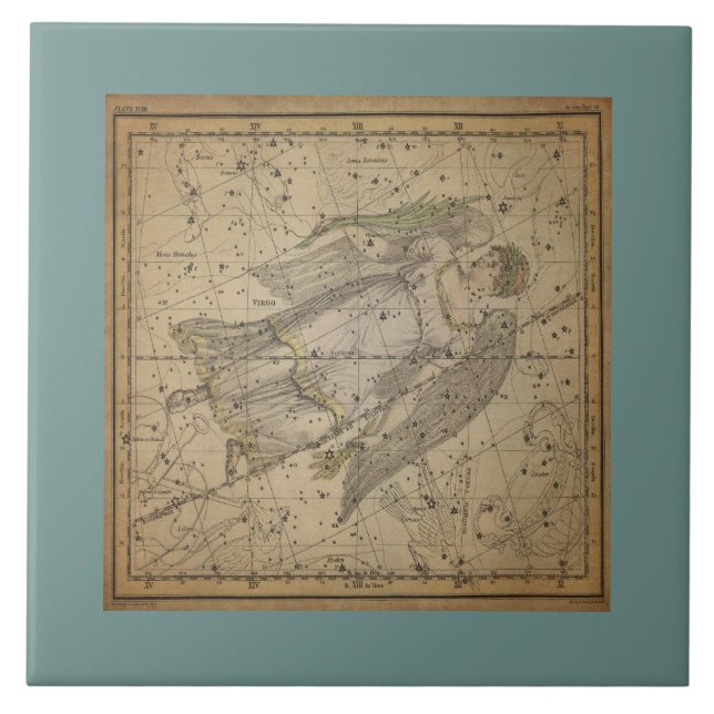 Gráfico da Estrela Antiga de Virgem a Lua (Frente)