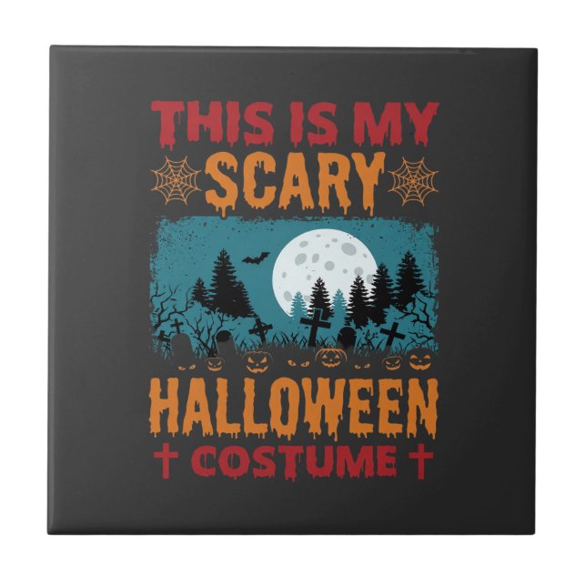 Gráfico da Lua do Cemitério de Fantasia Assustador (Frente)
