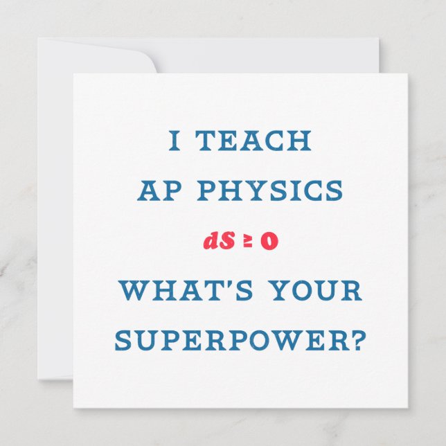 Gráfico da Superpotência do Professor de Física AP (Frente)