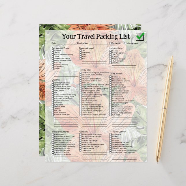 Gráfico de Aquarelas Tropicais Tropicais de Tanger (Frente/Verso In Situ)