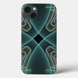 Gráfico de Arte Geométrica Teal Moderna