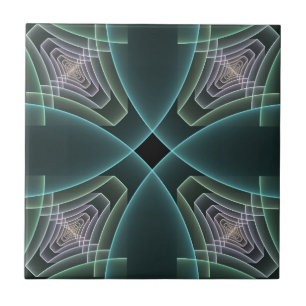 Gráfico de Arte Geométrica Teal Moderna